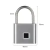 Cross-border wholesale fast fingerprint recognition smart padlock, metal anti-theft suitcase lock, portable identification safety lock Item Picture